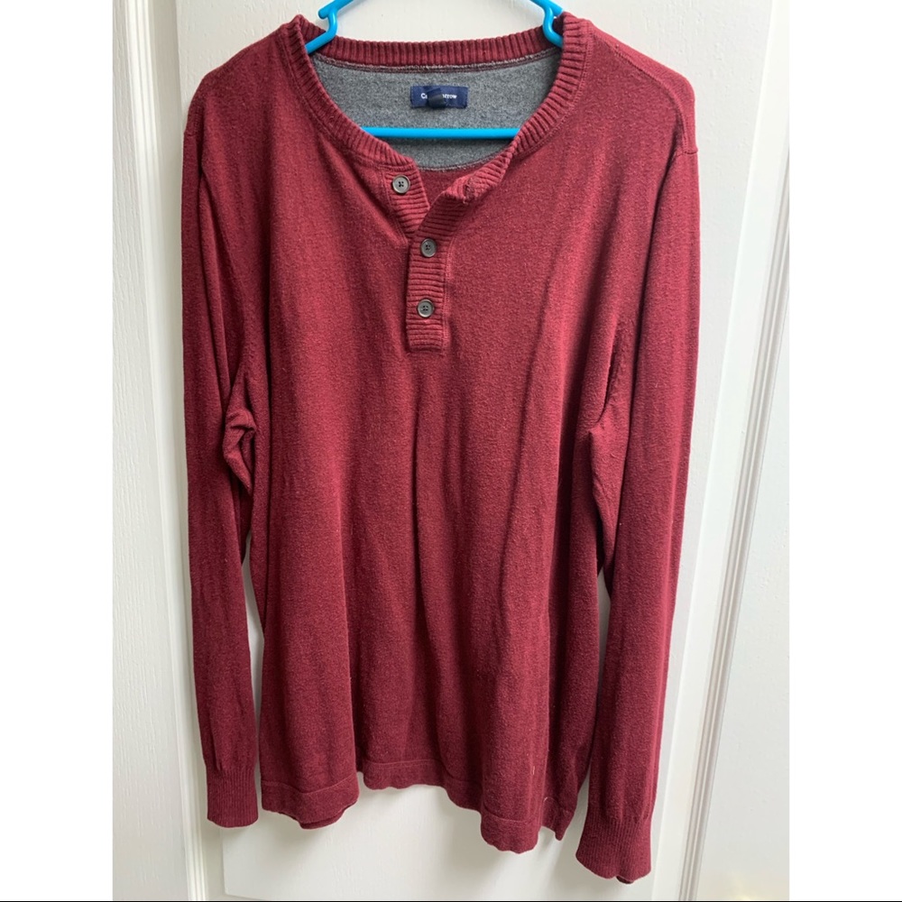 Maroon Craft and Barrow Sweater, Large Tall